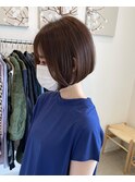 ブリーチ無/くすみべーじゅ/ボブスタイル◎