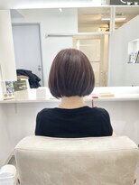 エクラートリアン 藤沢店(ECLART Lien)&nbsp;ピンクベージュ前下がりボブ