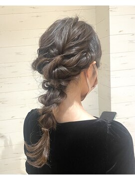 ラグーン 原宿 表参道(LAGOON) 【LAGOON】抜け感が可愛い♪　編みおろしアレンジ