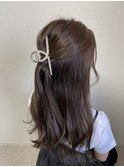 ハーフアップ