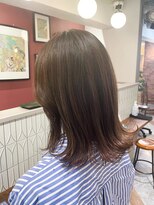 ムーン(moon) #グレーベージュ#レイヤーロング#アッシュカラ#アッシュブラック