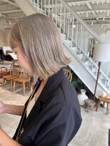 グリーン(green)&nbsp;misaki ) ブリーチ一回グレージュカラー