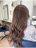 ハイライトロングアッシュベージュ