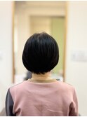 ショートボブ/ひし形ボブ/白髪染/ナチュラルカラー/30代40代50代