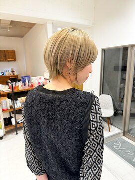 ネイロ 北千住(NeiRo) 大人ショートボブ丸みショートカットマッシュショート前髪あり