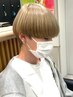 カット+縮毛矯正(ブリーチ毛は要相談)(メンズパーマ/眉毛/韓国/町田)