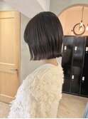 ミルクティーベージュぷつっとボブケアブリーチ 梅田
