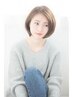 プラチナストレート＋似合わせカット＋ケアTR  ￥7500