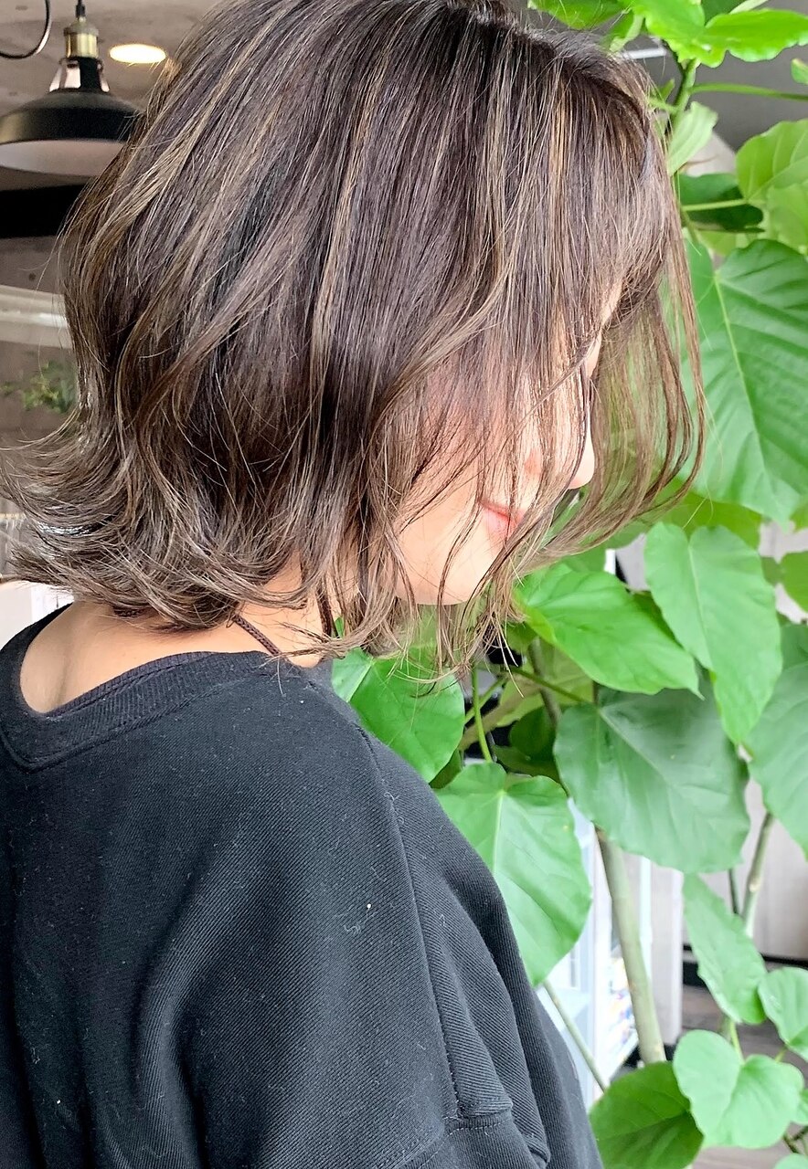 ダメージレスリタッチカラー＋似合わせカット  \９９００