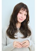 オン眉×リラックスセミロング　20代30代◎
