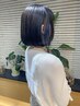 カット＋イヤリングカラー＋毛髪強化トリートメント
