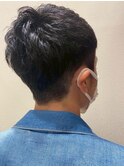 20代30代40代ナチュラル束感ショート爽やかツーブロックマッシュ