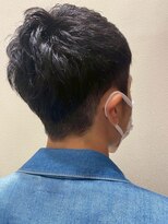 アクセ&nbsp;20代30代40代ナチュラル束感ショート爽やかツーブロックマッシュ