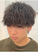奈良men's縦落ちツイストスパイラルパーマ