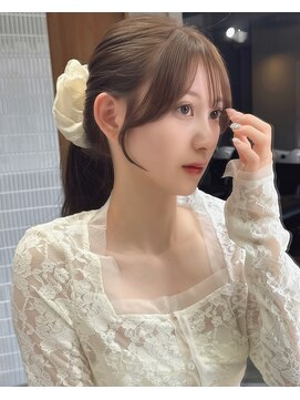 ボタン ハカタ(VOTAN hakata) ◎ 暗めカラー/前髪/顔まわりカット/ブラウンベージュ/博多 ◎