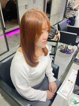 メゾンセブンルックス 宇都宮簗瀬店(Maison 7LOOKS) オレンジブラウン&レイヤーカット!!