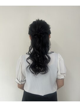 ヘアセットサロン クリアリティ(clarity) サイドまとめハーフアップ