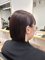 トト 船橋店(toto.)&nbsp;◇切りっぱなしボブ暗めカラー暗髪ミディアム髪質改善[船橋]