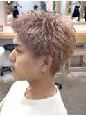 ハイトーンラフショートアクティブショートスパイキーショート