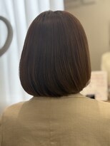 ウイ バイ ファースト 北四番丁店(u'i by first)&nbsp;ツヤストレートボブ×グレージュ