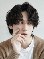 レタッチバイフィフス 大阪梅田(RETOUCH by fifth) 大阪梅田シャドウパーマニュアンスパーマセンターパートゆるめ◆