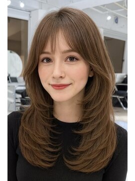 リコヘアー(LiCO HAIR) 那覇/イメチェン/ピンクベージュ/アンブレラカラー/前髪