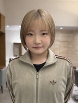 トップヘアーヒルズ 安城(TOP HAIR HILLS)&nbsp;小顔見え丸みショートボブ／韓国風前髪