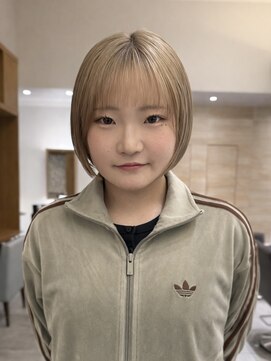 トップヘアーヒルズ 安城(TOP HAIR HILLS) 小顔見え丸みショートボブ／韓国風前髪