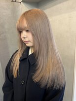 スリー バイ ベルベット 博多(THREE... by velvet)&nbsp;まろやかなハイトーンベージュ