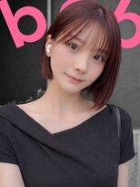 フランチェスカドットボブ(francesca.bob)&nbsp;パールレッド×切りっぱなしボブ