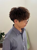 カミケンネオ(kamiken.neo)&nbsp;波巻きスパイラルパーマ無造作ヘア【カミケンネオ/郡山市朝日】