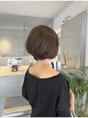 《short bob × brown》