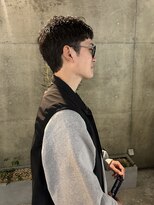 バイ ユア オウン フラワーズ コロン カバ 松本駅前(buy your own flowers : kava)&nbsp;夏メンズツーブロック◎爽やか束感ショート刈上げピンパーマ