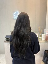 ジーナ 札幌大通(Zina) 髪質改善*韓国風ロング*ダークオリーブ*美髪*Zina札幌大通