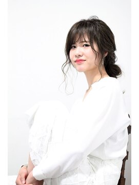 デヴェロペ(Devellope.) 【Devellope.】透け感カラー×簡単ルーズなアレンジスタイル