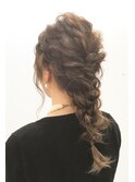 ウェーブ編み下ろし ヘアセット