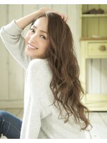 ロンド パルティール 大宮(Lond partir)&nbsp;斜めバンググレージュカラーシルキーべジュマッシュパーマ[大宮]