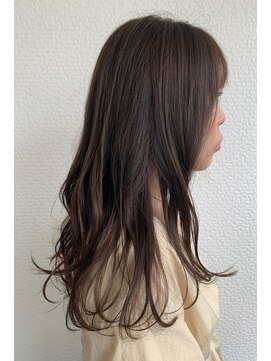 グリー ヘアープロデュース(Gree hair produce) 【Gree小川真由美】グレージュ☆艶ロング☆ゆるふわロング