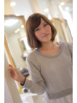 アグ ヘアー コード 甲斐店(Agu hair kord) 楽ちんオトナ可愛いナチュラルボブ