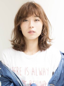 ファチュール(fAture.) ☆外ハネ大人ガーリーチョコレートカジュアルミディ20代30代40代