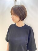 イメチェン流行りの丸みショートボブ