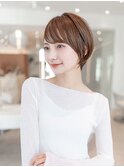 20代30代大人かわいい似合わせカットショートグレージュカラー