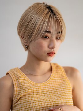 ベンジー 中目黒店(benji) 骨格カット×シルキーベージュショート 1