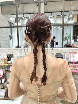 フェリア 渋谷(Feria) 【Feria】 編みおろしアレンジ  福田沙也加