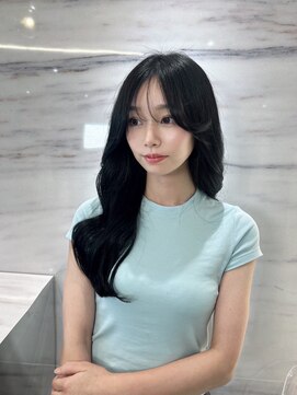 エヌ 大阪梅田店(enu) 韓国風/髪質改善/レイヤーカット/グレーブラック/梅田/大阪