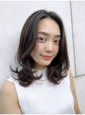 広尾　ミディアムヘア　レイヤーカット　大人ヘア　30代　40代
