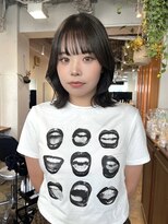 グリーン 渋谷(green)&nbsp;黒髪/グレーベージュ/ボブ/レイヤー/前髪カット/髪質改善