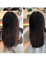 リラエ(North Lyrae)&nbsp;艶髪縮毛矯正Before/After