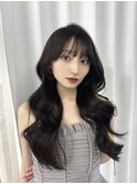 ロングレイヤー/韓国ヘア/髪質改善/顔まわり/ブリーチなし