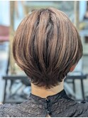 秋冬癖毛を活かしたショートスタイル